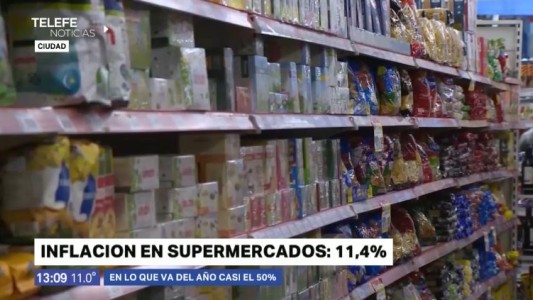 La inflación en los supermercados en el mes de septiembre fue del 11,4%