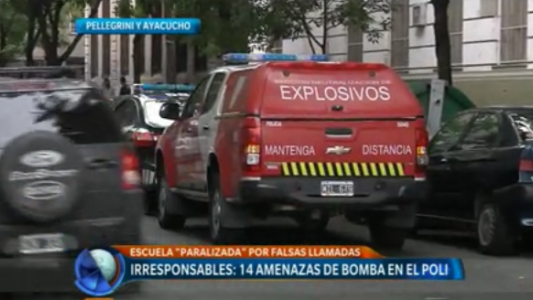 Irresponsables: 14 amenazas de bomba en el poli