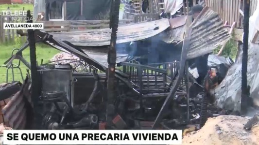 Se incendió una humilde vivienda de la zona sudoeste y la familia lo perdió todo