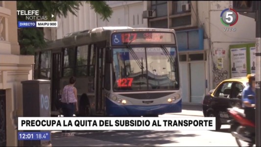 Preocupa la quita del subsidio al transporte