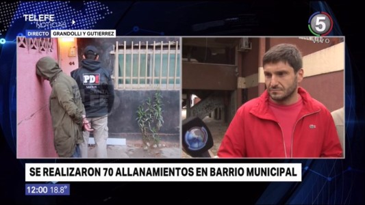 Se realizaron 70 allanamientos en barrio Municipal