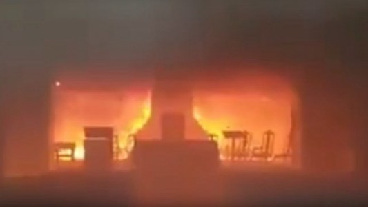 Gran incendio en la catedral de San Nicolás