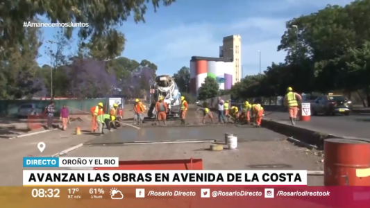 Avanzan las obras en Avenida de la Costa