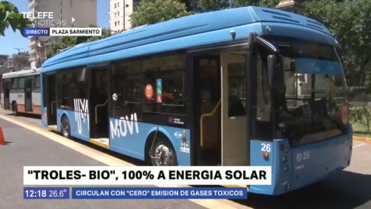 Se presentaron los Bio Bus, colectivos que funcionan con energía solar