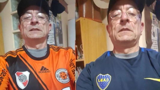 La historia del "Gallibosti", el hombre que es hincha de River y de Boca