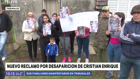Familiares de Cristian Enrique reclamaron frente a Tribunales