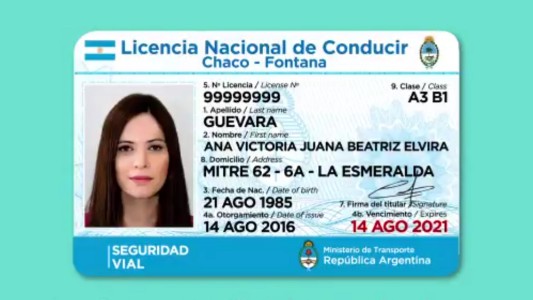 El Ministerio de Transporte presentó la nueva licencia de conducir