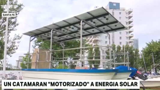 Desarrollaron un catamarán que funciona alimentado por energía solar