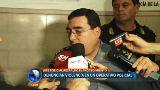 El jefe policial respaldó el operativo en el barrio Toba