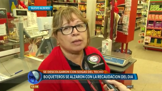 Nuevo Alberdi: boqueteros asaltan un supermercado