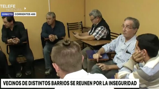 Vecinos de distintos barrios se reunieron por la inseguridad