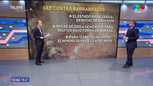 El Gobierno busca la aprobación de la ley contra barrabravas