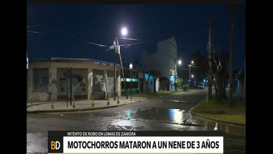 Lomas de Zamora: delincuentes mataron de un balazo a un niño de 3 años en un asalto