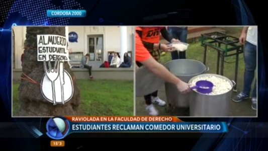 Estudiantes de la Facultad de Derecho reclaman por un comedor universitario