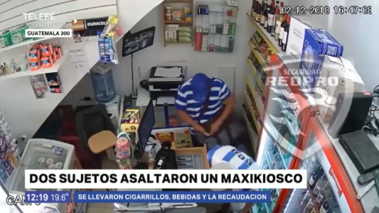 Dos delincuentes armados asaltaron un maxikiosco