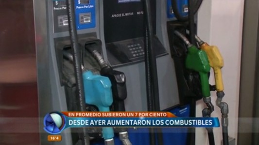 Los combustibles aumentaron un 7%