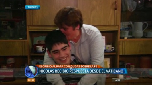 Directo desde el Vaticano: el papa Francisco le respondió una carta a un joven de Timbúes