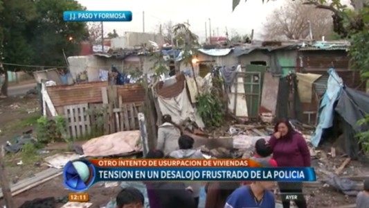 JJ Paso y Formosa: tensión en un desalojo frustrado de la policía