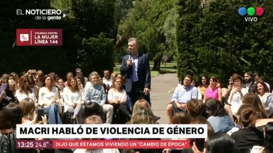 Macri aseguró que "hay un cambio de época" respecto a los derechos de la mujer