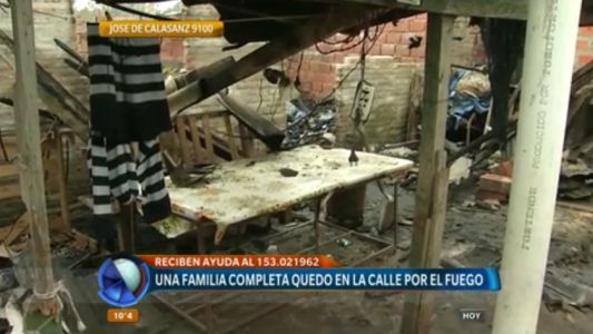 Una familia entera quedó en la calle tras incendiarse su vivienda en la zona noroeste de Rosario