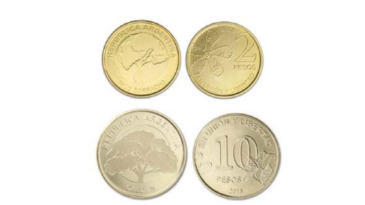 Estas son las nuevas monedas de $2 y $10