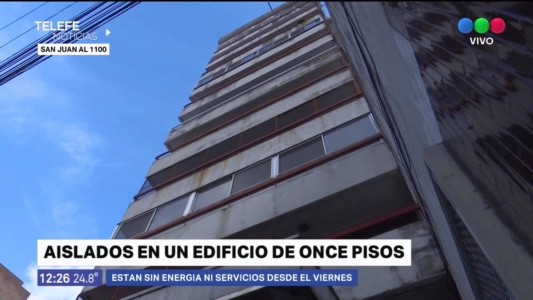 San Juan 1100: vecinos de un edificio llevan cinco días sin luz ni agua