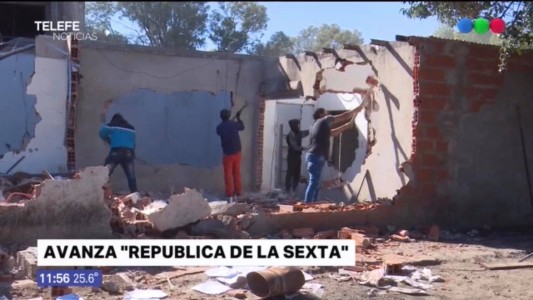 Avanzan las obras en el barrio República de la Sexta