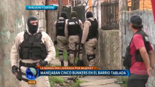 Operativo antidrogas en zona sur: desbarataron una banda que manejaba bunkers en barrio Tablada