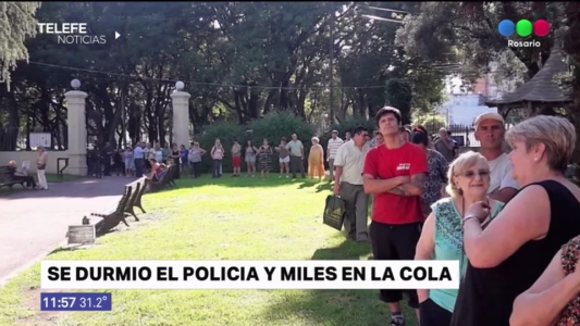 Villa Hortensia: se durmió el policía y un centenar de personas debió esperar al sol