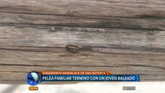 Una pelea familiar terminó con un joven baleado