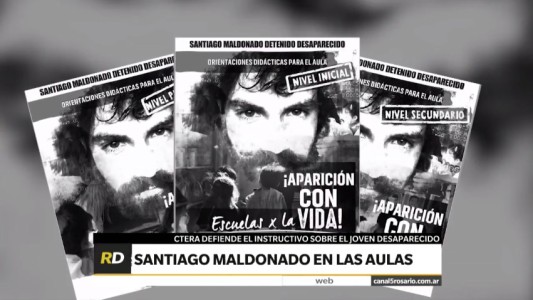 Ctera defendió el instructivo sugerido a las escuelas para tratar la desaparición de Santiago Maldonado