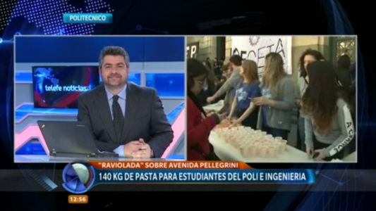"Raviolada" sobre Pellegrini: los alumnos del Politécnico e Ingeniería reclaman un comedor estudiantil