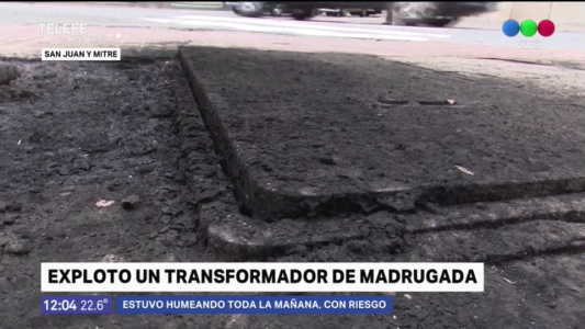 La explosión de un transformador dejó sin luz a una amplia zona del centro