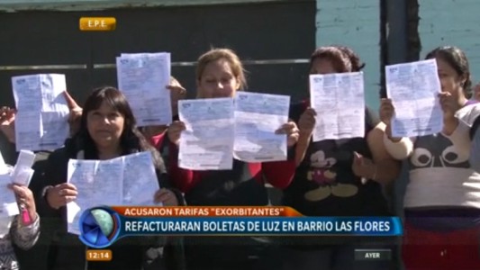 La EPE anunció que revisará y refacturará las boletas de luz de los vecinos de barrio Las Flores