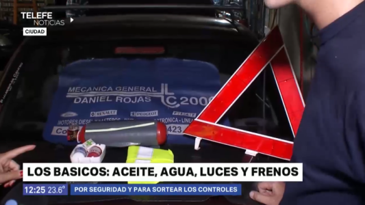 Previsiones antes de salir en auto a la ruta