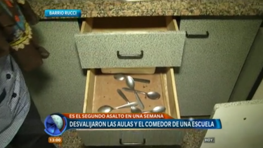 Desvalijaron las aulas y el comedor de una escuela en barrio Rucci
