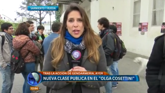 Caso Maldonado: Gendarmería rodeó una clase pública