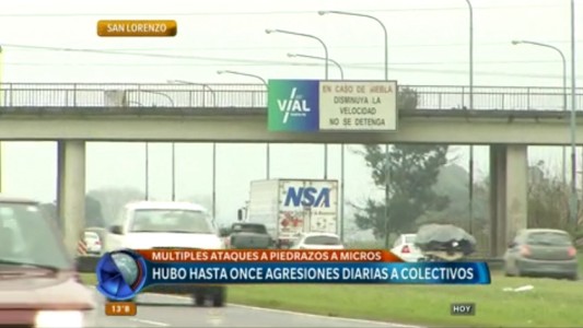 Apedreados en la autopista: choferes de colectivo denuncian ser víctimas permanentes de este tipo de ataques