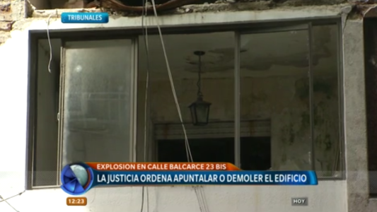 Balcarce 23 Bis: la Justicia ordena apuntalar o demoler el edificio
