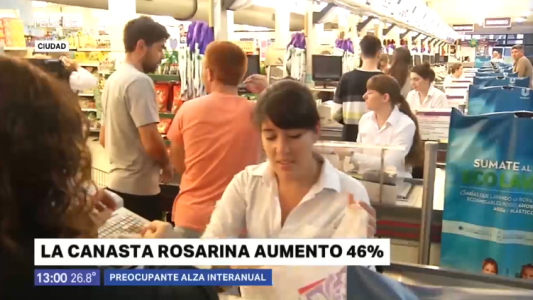 La canastas rosarina aumentó 46,02% en 2018