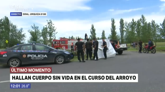 Hallaron un cuerpo sin vida en el curso del arroyo Ludueña