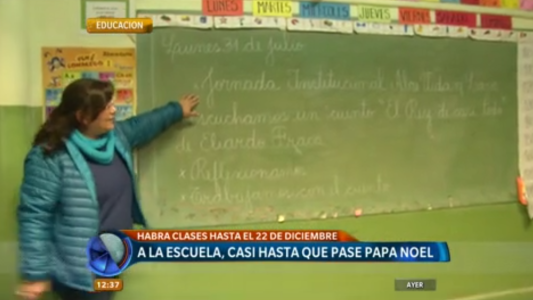 Extienden el dictado de clases hasta el 22 de diciembre