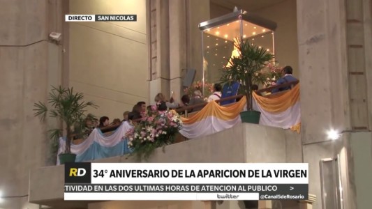 Miles de fieles se congregan para celebrar un nuevo aniversario de la aparición de la Virgen del Rosario de San Nicolás