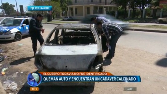 Zona oeste: hallaron un cadáver en el baúl de un auto incendiado