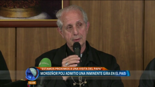 Monseñor Poli admitió una inminente gira del Papa Francisco en el país