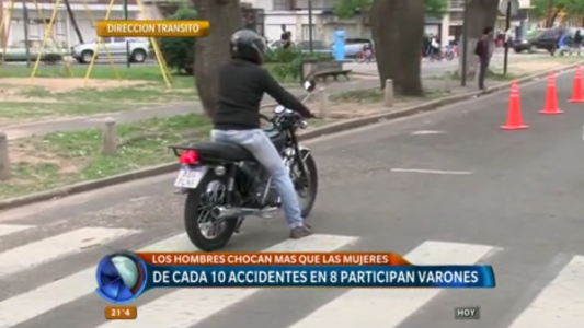 Día de la Educación Vial: de cada diez accidentes en ocho participan varones