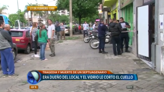 Tragedia y muerte de un hombre de 70 años en una carnicería