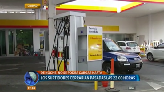 Las estaciones de servicio cerrarían pasadas las 22 horas