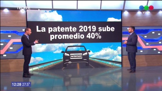 La patente de este año aumenta un promedio de 40%