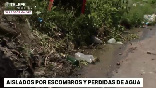 Vecinos de Villa Gobernador Gálvez denuncian el mal estado de una calle